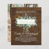 Live-Streaming-Einladungen für Virtual Wedding-Vid (Vorne/Hinten)