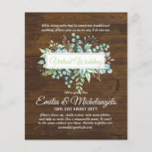 Live-Streaming-Einladungen für Virtual Wedding-Vid (Vorderseite)