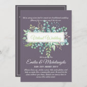 Live-Streaming-Einladungen für Virtual Wedding-Vid (Vorne/Hinten)