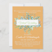 Live-Streaming-Einladungen für Virtual Wedding-Vid (Vorderseite)