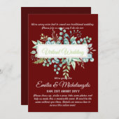 Live-Streaming-Einladungen für Virtual Wedding-Vid (Vorne/Hinten)