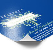 Live-Streaming-Einladungen für Virtual Wedding-Vid Fotodruck (Ecke)