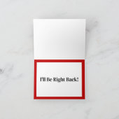 Live-Streaming Ich bin in Kürze wieder da Dankeskarte (Innenseite)