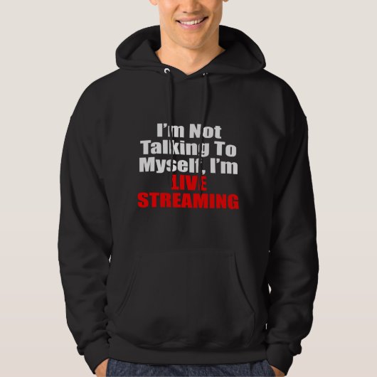 Live Streaming Streamer Hoodie (Vorderseite)