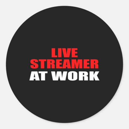 Live-Streaming-Streamer-Kit statt Türsignatur Runder Aufkleber (Vorderseite)