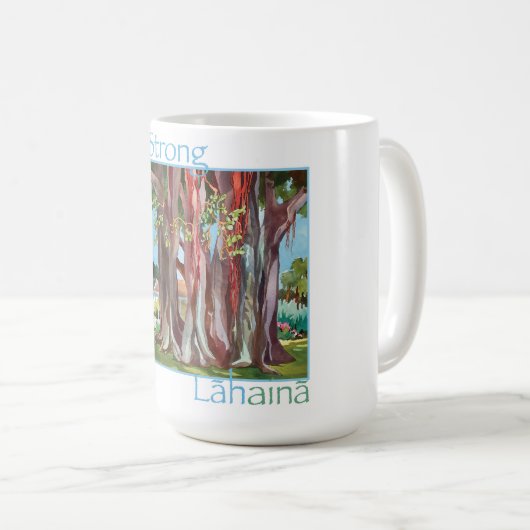 LIVE STRONG LAHAINA Hawaiian Banyan tree classic m Kaffeetasse (VorderseiteRechts)