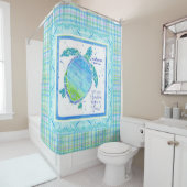 Live Sunshine Swim Sea Schildkröten Strand Wasserf Duschvorhang (Beispiel)
