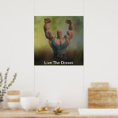 Live the Dream Weightlifter Poster (Küche)