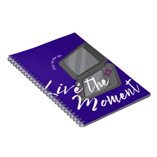 Live the Game: Portable Console Notebook Cover Notizblock (Rechte Seite)