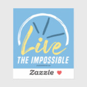 Live the Impossible Aufkleber (Blatt)