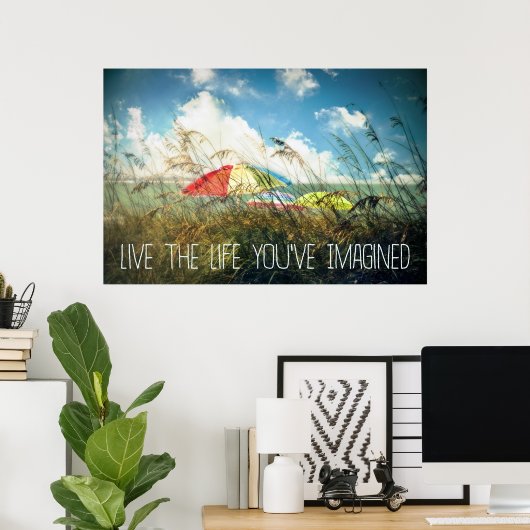 Live the Life Poster/Print Poster (Heimbüro)
