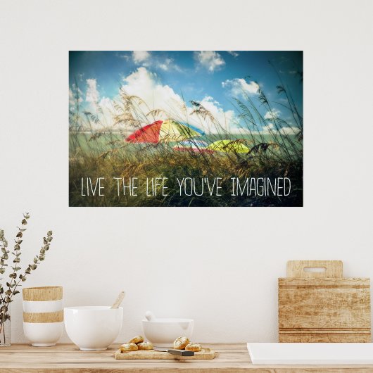 Live the Life Poster/Print Poster (Küche)