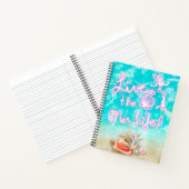 Live the Mer Life - Ocean Muschel Beach Notebook  Notizblock (Innenseite)