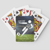 Live the Soccer Life Basic Dark T - Shirt Spielkarten (Rückseite)