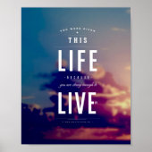 Live This Life - 8"x10" Art Print Poster (Vorne)