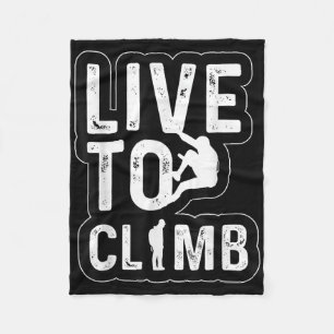 Live to Climb Climber Wandern Ristorante da Valent Fleecedecke