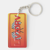 Live To Drive LIV2DRV Racing Art Schlüsselanhänger (Rückseite)