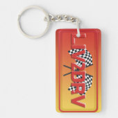 Live To Drive LIV2DRV Racing Art Schlüsselanhänger (Vorderseite)