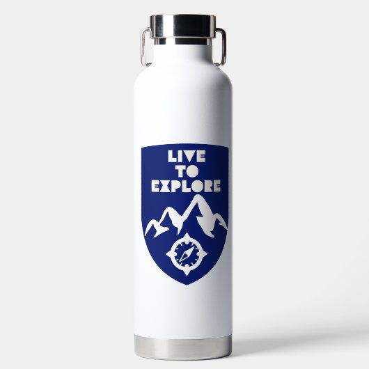 Live to Explore Outdoor Trinkflasche (Vorderseite)