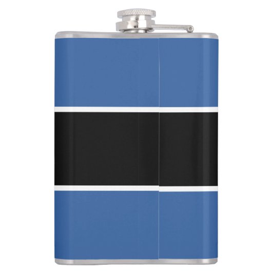 Live to Golf Quote Mit Monogramm Initialen Blue Bl Flachmann (Rückseite)