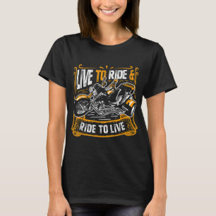 Live to Ride Cool Triker Trike Bike T-Shirt