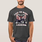 Live To Ride F6 Valkyrie Motorraddesign - Red T-Shirt (Vorderseite)