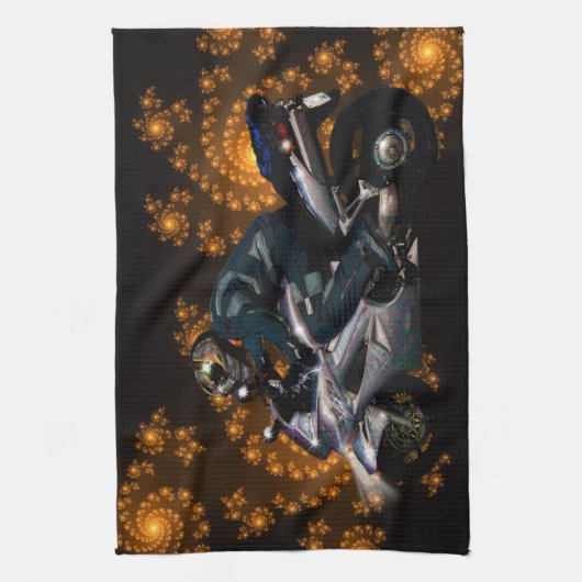 Live to Ride Motorbiker Handtuch (Vertikal)