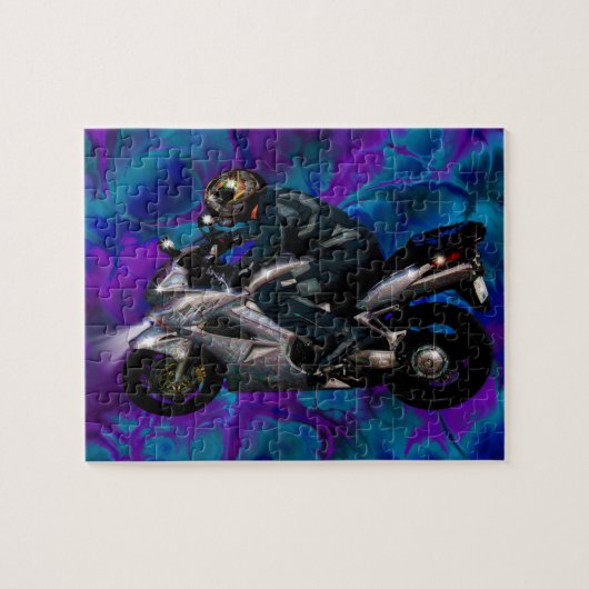 Live to Ride Motorbiker Puzzle (Horizontal)