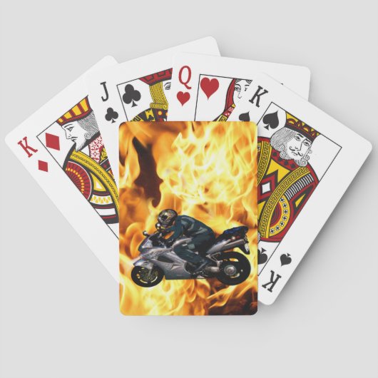 Live to Ride Motorbiker Spielkarten (Rückseite)