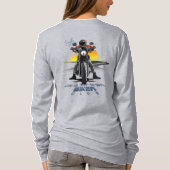 Live-to-Ride (Motorrad) | Langschläfchen für Fraue T-Shirt (Rückseite)