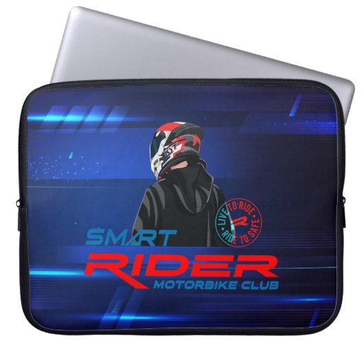 Live-to-Ride (Motorrad) | Laptop-Siebtasche 15" Laptopschutzhülle (Vorderseite)