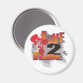 Live to Ride - Ride to Live Magnet (Vorderseite/Rückseite)