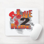 Live to Ride - Ride to Live Mousepad (Mit Mouse)