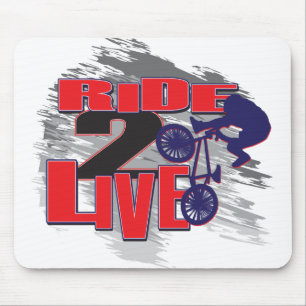 Live to Ride Ride zum Leben Mousepad