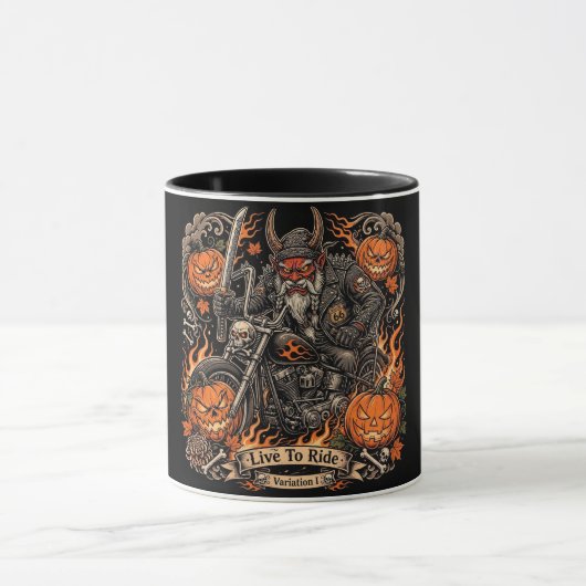 Live To Ride Variation I,Route 66 Samurai Oni Tasse (Zentrum)