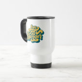 Live To Wander Retro Travel Mug 70s Style Reisebecher (Vorderseite Links)