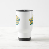 Live To Wander Retro Travel Mug 70s Style Reisebecher (Mittel)