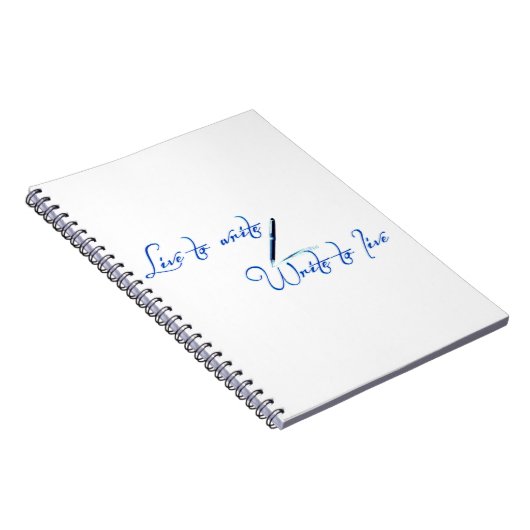 Live to Write Notebook Notizblock (Rechte Seite)