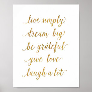 Live-Traum große Kunstdrucke Poster