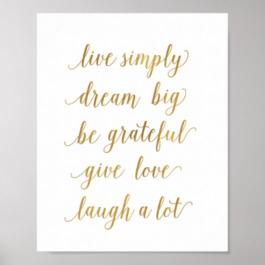 Live-Traum große Kunstdrucke Poster (Vorne)