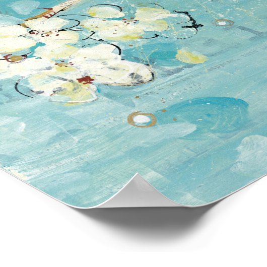 Live Turquoise Poster (Ecke)