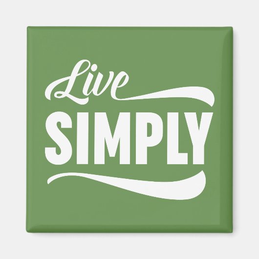 Live-Typografie Magnet (Vorne)