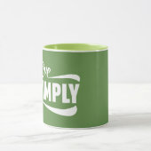 Live-Typografie Tasse (Zentrum)