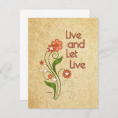 Live-Übertragung und Lass (12 Stufenprogramme) Einladung (Vorne/Hinten)