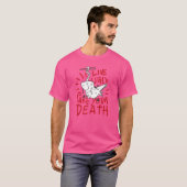 LIVE UGLY FAKE DEINE TOD Funny Possum Opossum Scr T-Shirt (Vorne ganz)