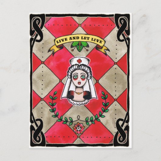 Live und gelassen Live-Postkarte Postkarte (Vorderseite)