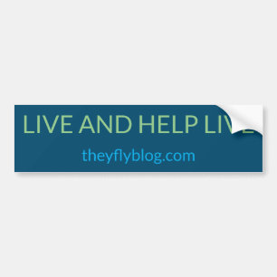 LIVE UND HELFEN LEBENDER AUTOAUFKLEBER