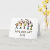 Live und Lass Karte (Gelbe Blume)