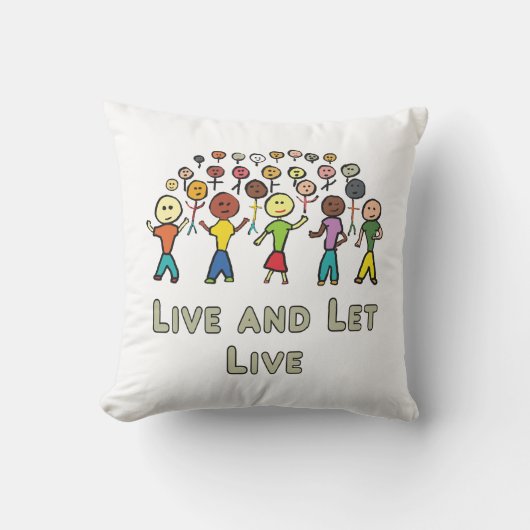 Live und Lass Kissen (Vorderseite)