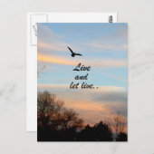 Live und Lass Postkarte (Vorne/Hinten)